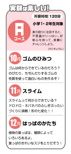 Aコース・カリキュラム